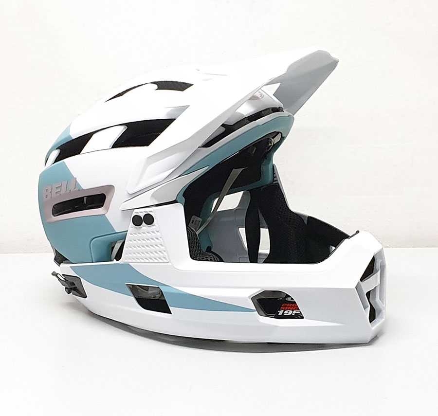 Casco Super Air R flex mips bianco/celeste